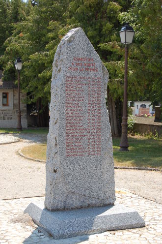 Le monument aux morts de <strong>Chabottes</strong>