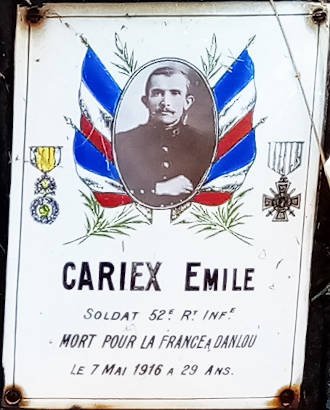 Émile Caseix, mort en 1916 

