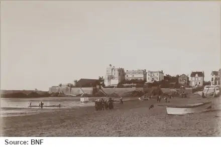Sur la plage en 1895...